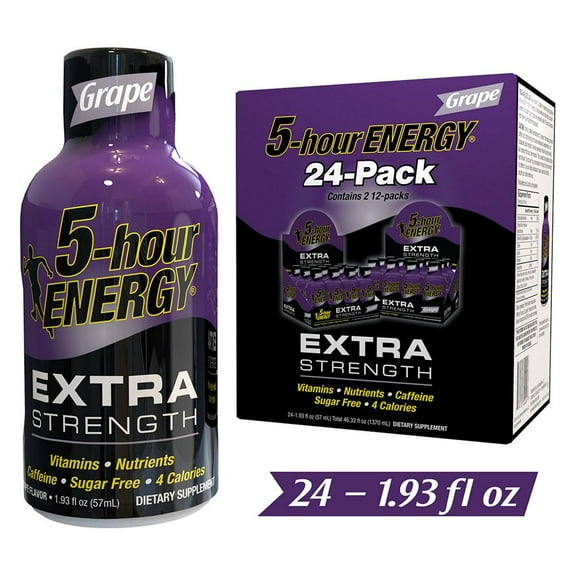 24 pk.Grape Extra Strength 5 Hour Energy