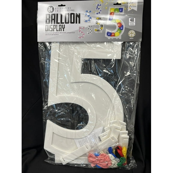 24 Tall Decorative Number 5Balloon Display (48 5 Balloons Included)