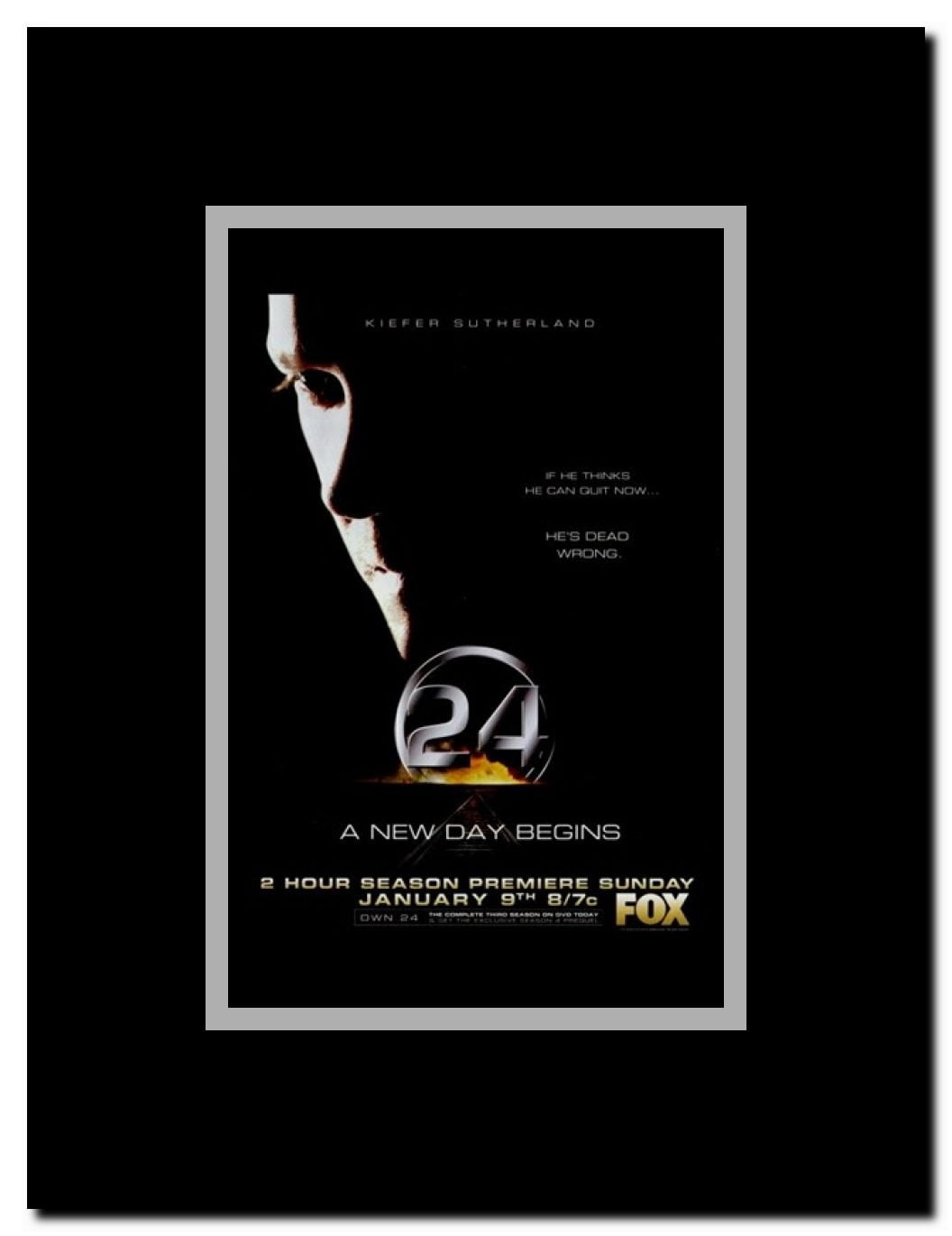 24 - style C Framed Movie Poster