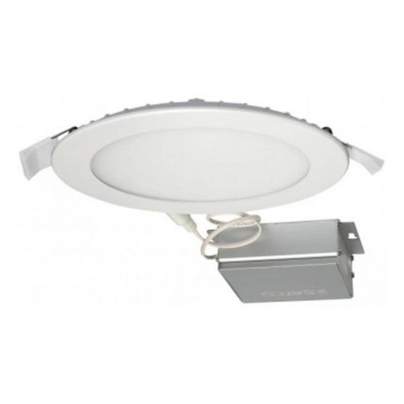 Satco 11606 - 24 watt LED Direct Wire Downlight Edge-lit 8 inch 3000K 120 volt Dimmable R LED Recessed Can Retrofit Kit with 4 Inch Recessed Housing