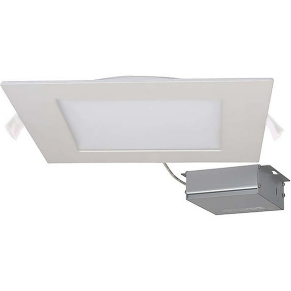 SATCO/NUVO 24W LED Direct Wire Downlight Edge-Lit 8 Inch 4000K 120V Dimmable Square Remote Driver (S11616)