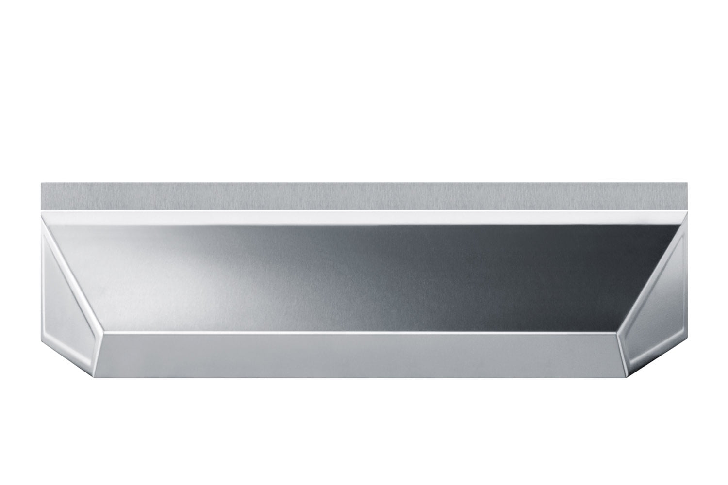 24" wide shell hood in stainless steel