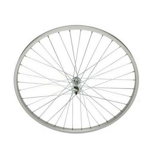 24" x 1 3/8" Alloy/Steel Front Wheel 14G Chrome. Bicycle wheel, bike wheel, Lowrider bike wheel, lowrider bicycle wheel, chopper