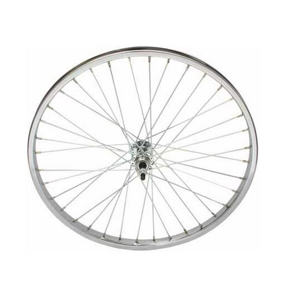 24" x 1.75" Steel Free Wheel 12G Chrome. Bicycle wheel, bike wheel, Lowrider bike wheel, lowrider bicycle wheel, chopper