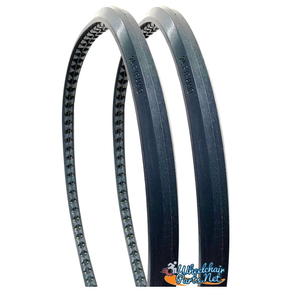 24" x 1" Universal Solid Urethane Tire. Price is for a set of 2 tires