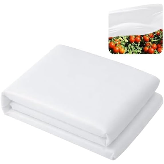 24 x 10 Ft Plant Sun Protection Cloth, Garden Plant Shade Cloth, Non-Woven White Light Refraction Sunshade Cloth for Protecting Plants Vegetable Rows from Direct Sunlight