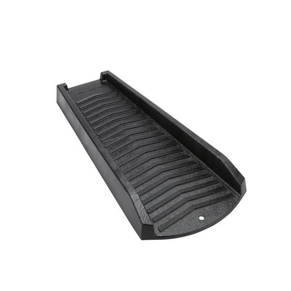 24 x 11.5 x 2 in. Plastic Splash Block, Black