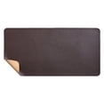 thumbnail image 1 of 24" x 12" PU Leather Large Cork Mouse Pad with Lock Edge Keyboard Pad Desk Protector Mat for Vanity Makeup Laptop Keyboard Mouse Brown for Computer Desk Office Desk, 1 of 5