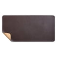 thumbnail image 1 of 24" x 12" PU Leather Large Mouse Pad Keyboard Pad Desk Protector Mat for Vanity Makeup Laptop Keyboard Mouse Brown for Computer Desk Office Desk, 1 of 5