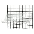 thumbnail image 1 of 24 x 12 x 6 inch White Downslope Shelf With 4 Inch Slanted Front Lip - For Wire Grid, 1 of 1