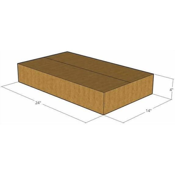24" x 14" x 4" Corrugated Boxes 32 ECT (Pack of 5-24x14x4) | Quality Moving Boxes. Great for Shipping Boxes for Business, Office or Home.