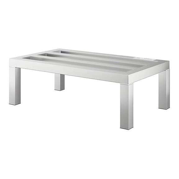 24" x 14" x 8" Aluminum Dunnage Rack  Heavy Duty Floor Storage Stand, NSF for Use