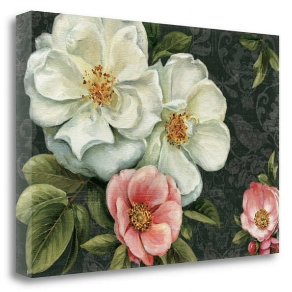 24" x 16" Floral Damask I by Lisa Audit - Print on Canvas Fabric Multi-Color
