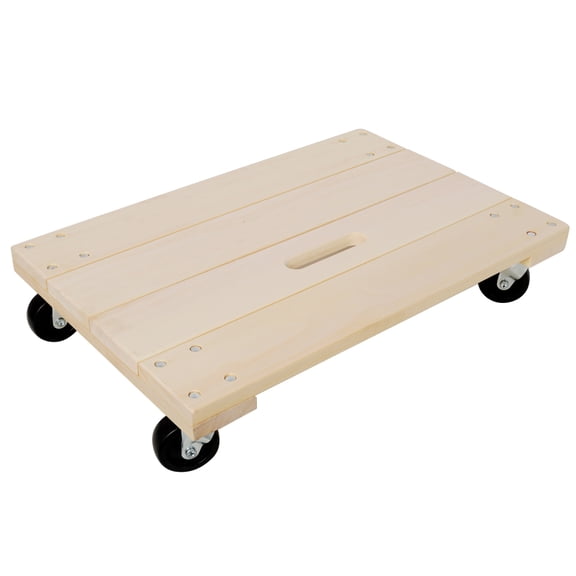 24" x 16" Heavy Duty Moving Dolly  Solid Wood Platform with 4 PP Swivel Casters, 1000 lb Load Capacity for Furniture, Boxes & Heavy Goods