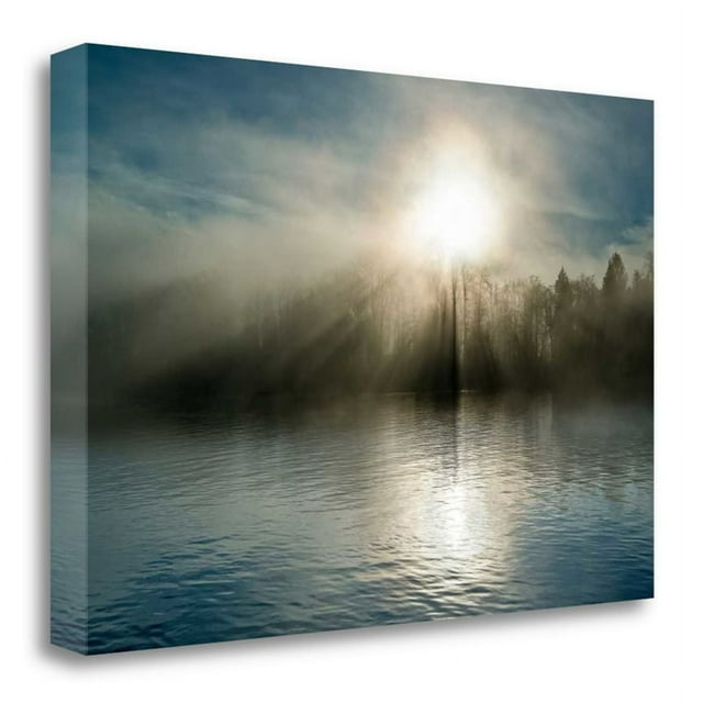 24" x 16" Rising Above The Water by Vladimir Kostka Canvas Fabric Multi-Color