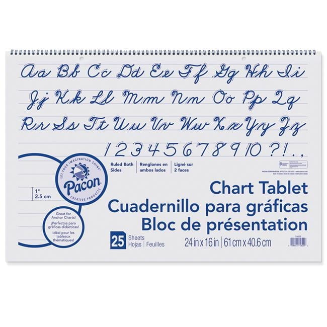 24 x 16 in. Chart Tablet 1 Ruled - 25 Count - 3 Each