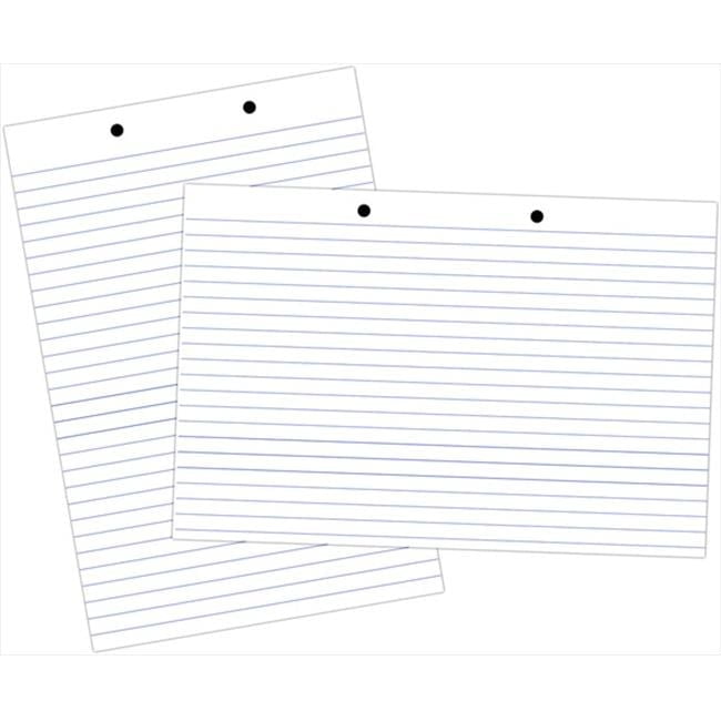 24 x 18 In. Primary Chart Paper Pad, 1 In. Ruling, 0.75 In. Broken Line, 0.5 In. Skip Line, White Newsprint