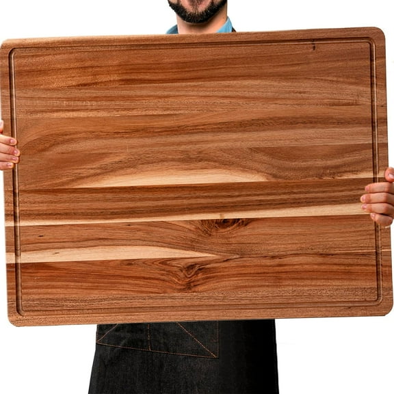 24 x 18 Inch Extra Large Cutting Board ,Wooden Cutting Boards for Kitchen with Juice Groove and Kitchen Chopping Board,Cutting Board for Meat Vegetables