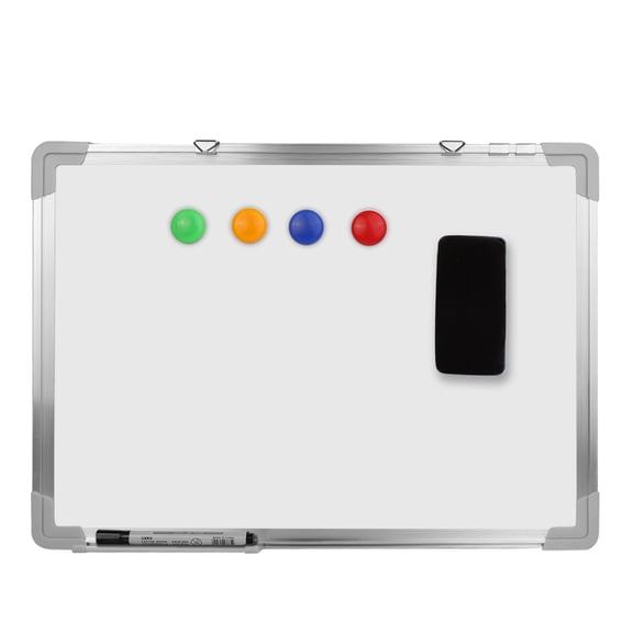 24 x 18 Magnetic Dry Erase Board with Aluminum Frame Magnetic Whiteboard for Home, Office & School