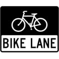 thumbnail image 1 of 24 x 18 R3-17 Bike Lane Sign - Highly Visible 3M High-Intensity Prismatic Reflective Sheeting - Official Warning Signs for Enhanced Safety - 10-Year 3M Warranty, 1 of 5