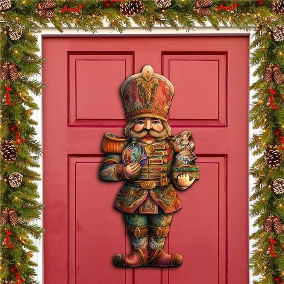 24 x 18 in. Charming Clara & Nutcracker Prince Holiday Christmas Door Decor