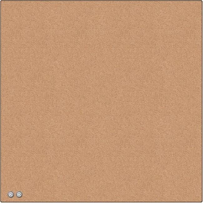 24 x 18 in. Cork Canvas Bulletin Board, Natural & Birch