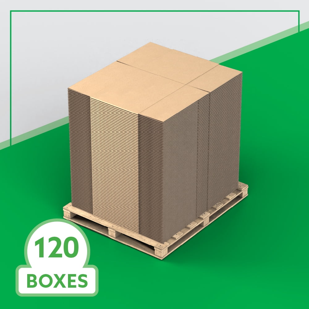 24" x 18" x 18" Bulk Heavy Duty Boxes for Shipping, Mailing, Packing, Packaging and Storage, 120-CT Pallet