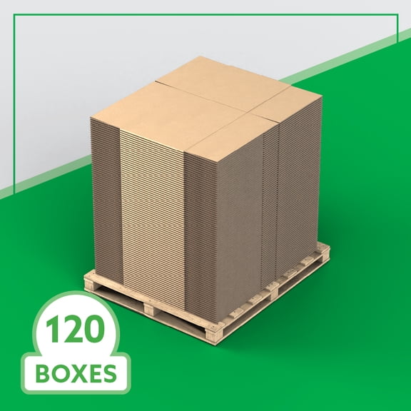 24" x 18" x 18" Bulk Heavy Duty Boxes for Shipping, Mailing, Packing, Packaging and Storage, 120-CT Pallet