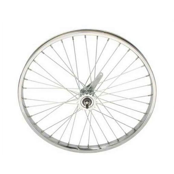 24" x 2.125" Steel Coaster Wheel 12G Chrome. Bicycle wheel, bike wheel, Lowrider bike wheel, lowrider bicycle wheel, chopper