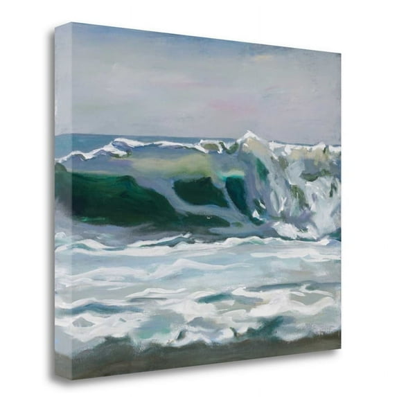 24" x 20" Shore Break 2 by Stephen Newstedt - Print on Canvas Fabric Multi-Color