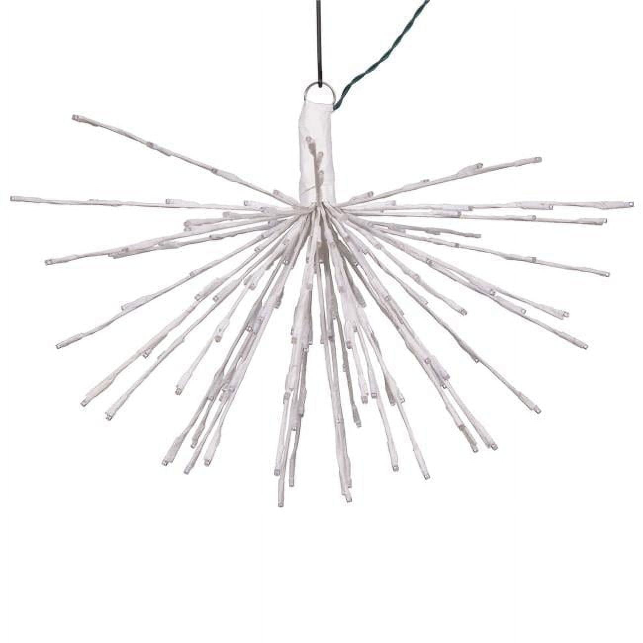 24" White Starburst Twinkle LED Outdoor Hanging Light