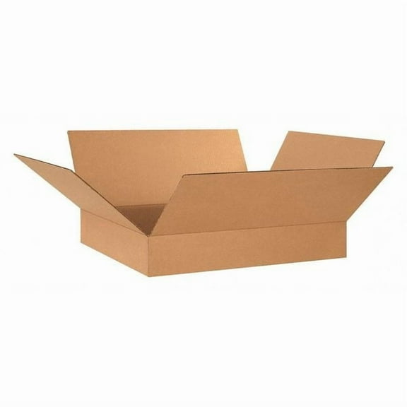 Office Depot Brand Flat Corrugated Boxes 24" x 20" x 4", Bundle of 20