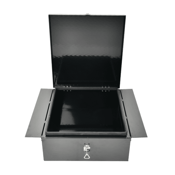 24 x 22 x 9 Inch Aluminum Step Truck Tool Box Low Profile w/ Notched Bottom