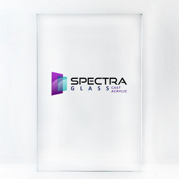 24" x 24" (1.5" Thick) Spectra Glass Clear Cast Acrylic Plastic Sheet. Paper Masking. Lighter and 17x Stronger than Glass. Great for DIY Home Improvement. Sizes Cut Nominally +(-)1/8”. Made in USA