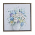 thumbnail image 1 of 24" x 24" Bouquet Floral Framed Wall Art with Gold Frame, by DecMode, 1 of 8