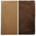 thumbnail image 1 of 24" x 24" Cover Only Throw Pillowcase Reversible - Saddle Brown: 2 PCS / 4 Sided. Luxurious, Microsuede/Microplush Fabric - Softest / High Thread Count - Washable, Outstanding Beauty & Comfy, 1 of 1