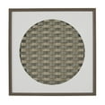thumbnail image 1 of 24" x 24" Dark Brown Geometric 3D Weaved Shadow Box, by DecMode, 1 of 7