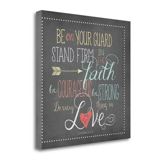 24" x 24" Do Everything In Love By Jo Moulton Print on Canvas Fabric Multi-Color