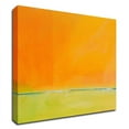 thumbnail image 1 of 24" x 24" Here and Now by Peter Crane - Wall Art Print on Canvas Fabric Orange, 1 of 3