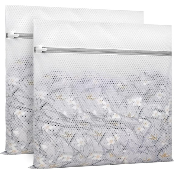 24 x 24 Inches Honeycomb Mesh Laundry Bag for Washing Machine,NOGIS 2 Pcs XX-Large lingerie bags for Laundry, Travel Storage Organize Bag for Cotton Clothes,Sheet, Shoes
