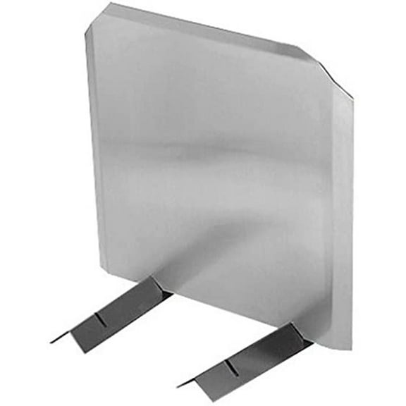 24 x 24 Radiant Fireback Heat Sheilds 14 gauge Stainless Steel
