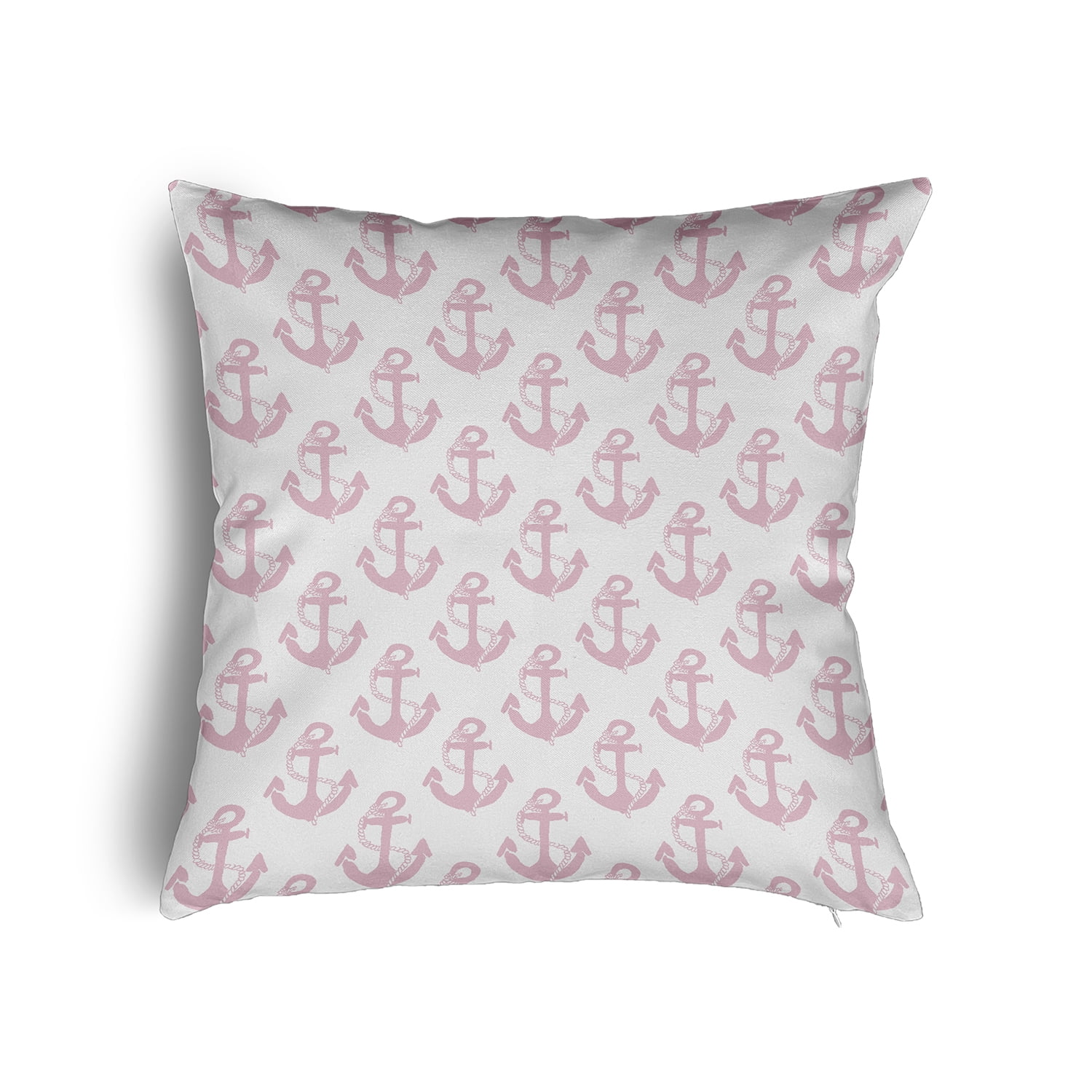 24" x 24" Simply Daisy Anchor Pattern Poly Pillow with Zipper, Light Pink Qty 1