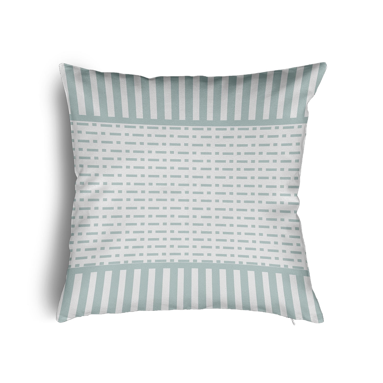 24" x 24" Simply Daisy Dots and Dashes Poly Pillow with Zipper, Aqua Qty 1