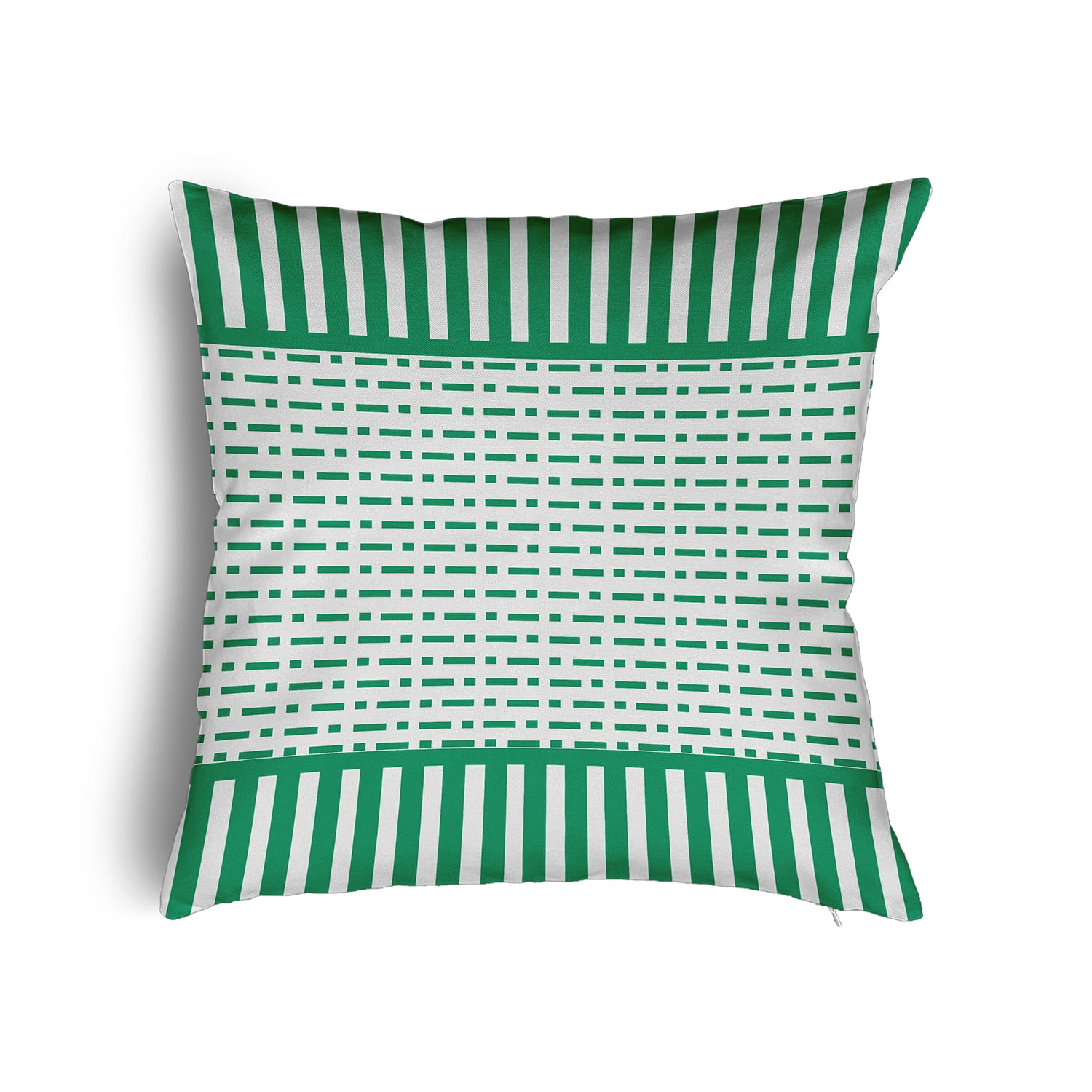 24" x 24" Simply Daisy Dots and Dashes Poly Pillow with Zipper, True Mint Qty 1