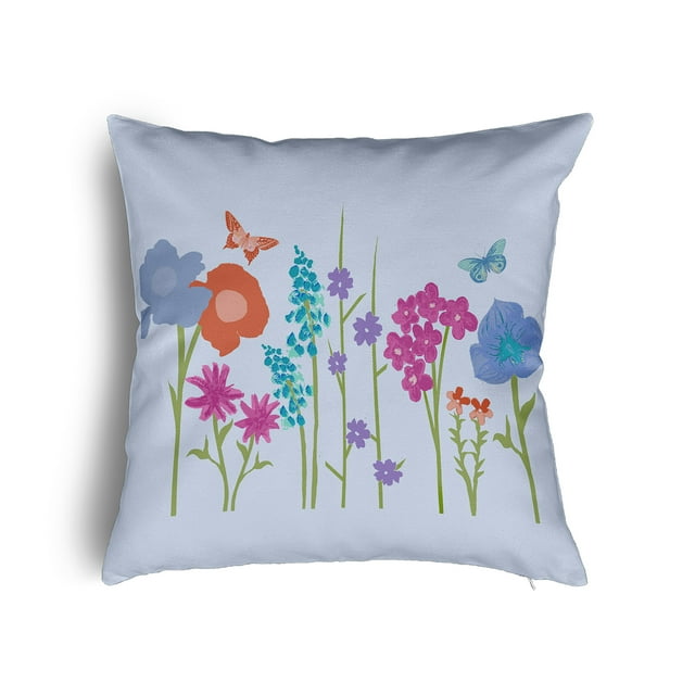 24" x 24" Simply Daisy Little Garden Poly Pillow with Zipper, Peri Qty 1