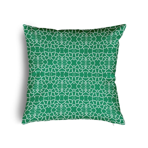 24" x 24" Simply Daisy Tiny Giraffe Pattern Poly Pillow with Zipper, True Mint Qty 1