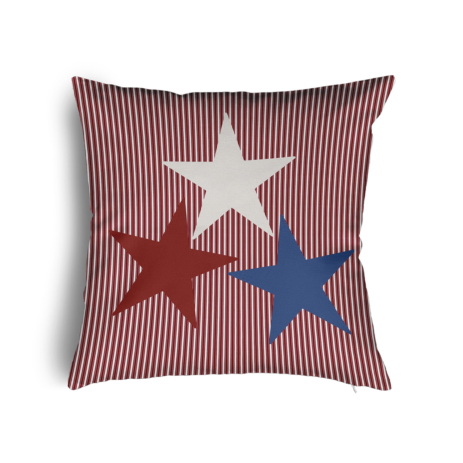 24" x 24" Simply Daisy USA Colors Poly Pillow with Zipper, Red Qty 1