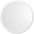 thumbnail image 1 of 24” x 24” White Rubber Framed Mirror | Round Bathroom Wall Mirror, 1 of 10