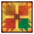 thumbnail image 1 of 24 x 24 in. Bear Paw Brown Vintage Metal Sign, 1 of 1