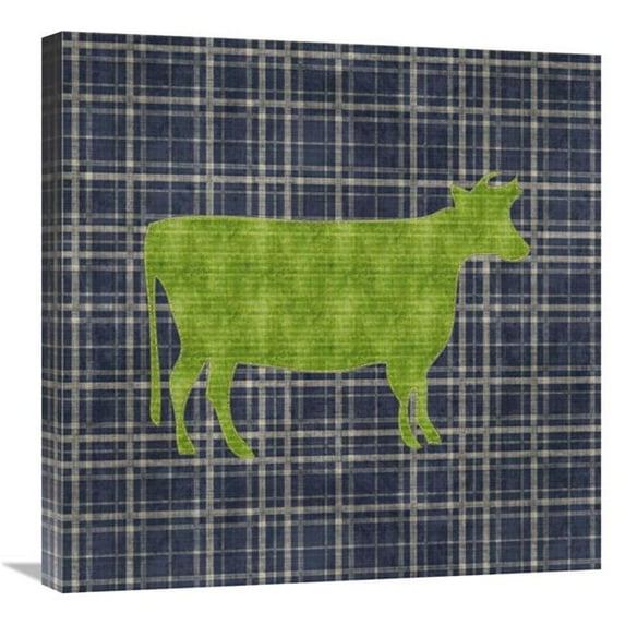24 x 24 in. Country Style Cow Art Print - BG.Studio